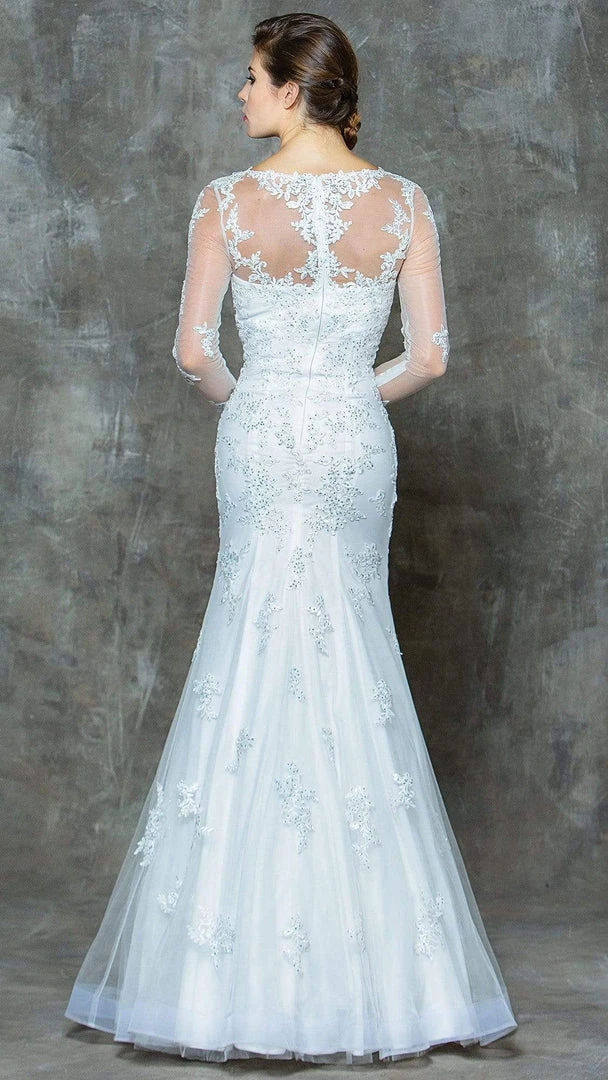 Formal Gowns Colors Dress - G665 Long Sleeve Lace Illusion Mermaid Gown - 1 Pc Black In Size 10 And 1 Pc Red In Size 10 Available 6 Formal Gowns Colors Dress - G665 Long Sleeve Lace Illusion Mermaid Gown - 1 Pc Black In Size 10 And 1 Pc Red In Size 10 Available