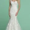 Da Vinci Bridal - Plunging Back Embroidered Mermaid Bridal Gown 50624 - 1 Pc Ivory/Ivory In Size 4 Available Formal Gowns 2 Da Vinci Bridal - Plunging Back Embroidered Mermaid Bridal Gown 50624 - 1 Pc Ivory/Ivory In Size 4 Available Formal Gowns