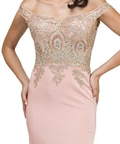 Dancing Queen - 2001 Lace Off Shoulder Sheath Cocktail Dress