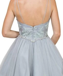 Cocktail Dresses Dancing Queen - 2004 Beaded Floral Lace Tulle Cocktail Dress