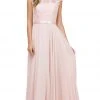 Dancing Queen - 2121 Sheer Floral A Line Evening Gown 2 Dancing Queen - 2121 Sheer Floral A Line Evening Gown