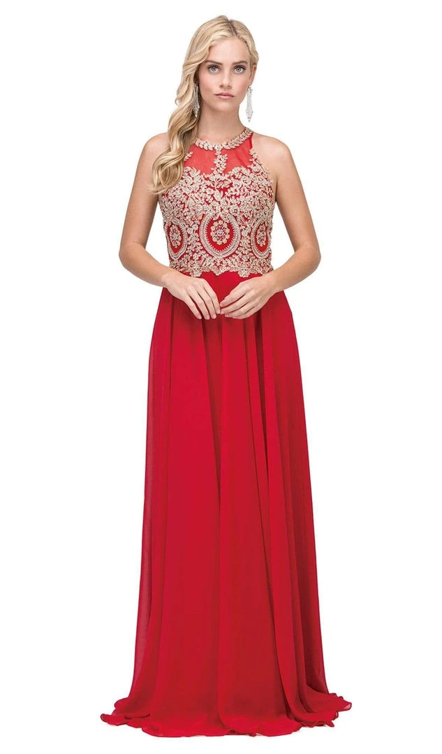 Dancing Queen - 2234 Sleeveless Illusion Jewel Lace Ornate Prom Gown Formal Gowns 13 Dancing Queen - 2234 Sleeveless Illusion Jewel Lace Ornate Prom Gown Formal Gowns