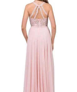 Dancing Queen - 2234 Sleeveless Illusion Jewel Lace Ornate Prom Gown Formal Gowns 15 Dancing Queen - 2234 Sleeveless Illusion Jewel Lace Ornate Prom Gown Formal Gowns