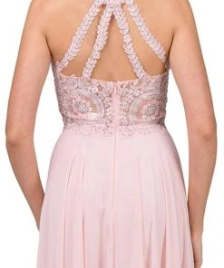 Dancing Queen - 2234 Sleeveless Illusion Jewel Lace Ornate Prom Gown Formal Gowns 17 Dancing Queen - 2234 Sleeveless Illusion Jewel Lace Ornate Prom Gown Formal Gowns