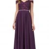 Dancing Queen - 2327 Embellished Off-Shoulder A-line Gown Formal Gowns