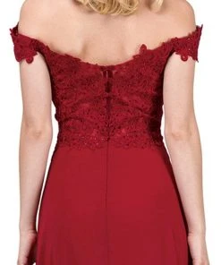 Dancing Queen - 2492 Off Shoulder Lace Applique Evening Dress Formal Gowns 15 Dancing Queen - 2492 Off Shoulder Lace Applique Evening Dress Formal Gowns