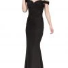 Formal Gowns Dancing Queen - 2562 Lace Applique Off-Shoulder Fitted Prom Dress