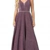 Dancing Queen - 2706 Deep V-neck A-line Gown