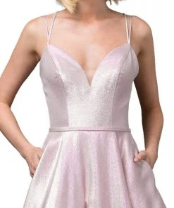 Dancing Queen - 2859 Sleeveless Deep V-neck Ballgown 7 Dancing Queen - 2859 Sleeveless Deep V-neck Ballgown