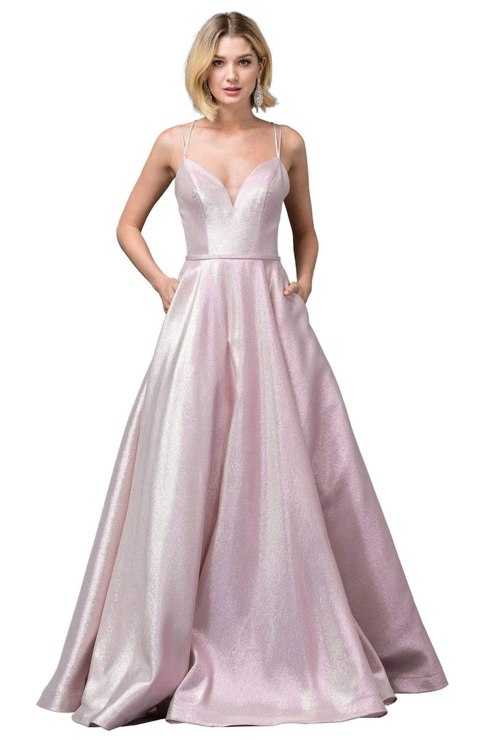 Dancing Queen - 2859 Sleeveless Deep V-neck Ballgown 3 Dancing Queen - 2859 Sleeveless Deep V-neck Ballgown