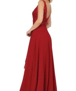 Dancing Queen - 2953 Embroidered Sleeveless Bodice A-Line Gown - 1 Pc Mocha In Size L Available Formal Gowns 7 Dancing Queen - 2953 Embroidered Sleeveless Bodice A-Line Gown - 1 Pc Mocha In Size L Available Formal Gowns