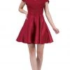 Cocktail Dresses Dancing Queen - 3029 Off-Shoulder A-Line Homecoming Cocktail Dress