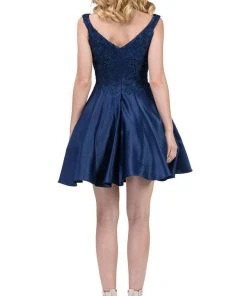 Dancing Queen - 3057 Beaded Lace Sweetheart A-line Homecoming Dress Cocktail Dresses