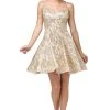 Cocktail Dresses Dancing Queen - 3196 Embellished V-neck A-line Cocktail Dress