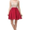 Cocktail Dresses Dancing Queen - 3221 Embellished V-neck A-line Cocktail Dress