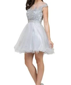 Cocktail Dresses Dancing Queen - 9489 Lace Applique A-line Cocktail Dress