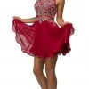 Dancing Queen - 9550 Mock Two-Piece A-Line Short Homecoming Dress