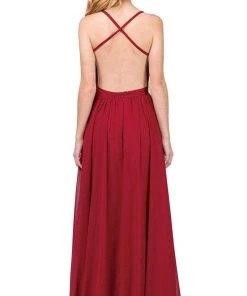 Dancing Queen - Beaded Lace V-neck A-line Prom Dress 9850 - 1 Pc Navy In Size XS Available