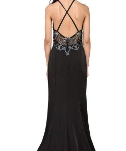 Dancing Queen Illusion Halter Jeweled Garland Motif Sheath Gown 2200 - 1 Pc Hunter Green In Size M Available Formal Gowns 7 Dancing Queen Illusion Halter Jeweled Garland Motif Sheath Gown 2200 - 1 Pc Hunter Green In Size M Available Formal Gowns