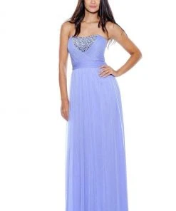 Decode 1.8 - 181935 Strapless Sweetheart Gemstone Detailed Gown