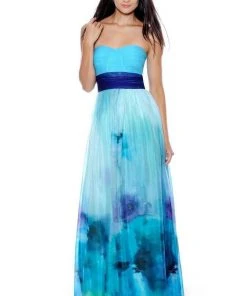 Decode 1.8 - 181983 Floral Printed Chiffon A-line Dress