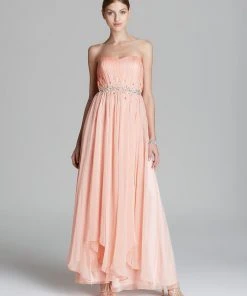 Decode 1.8 - 182471D Strapless Ruched Chiffon Evening Dress Formal Gowns