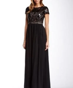 Decode 1.8 - 182481D Illusion Bateau Chiffon A-line Dress Formal Gowns