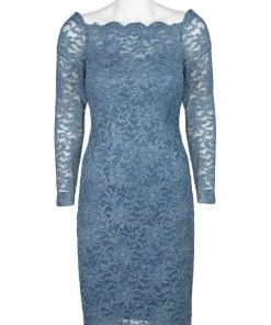 Decode 1.8 - 183762 Long Sleeve Off Shoulder Floral Lace Dress 9 Decode 1.8 - 183762 Long Sleeve Off Shoulder Floral Lace Dress