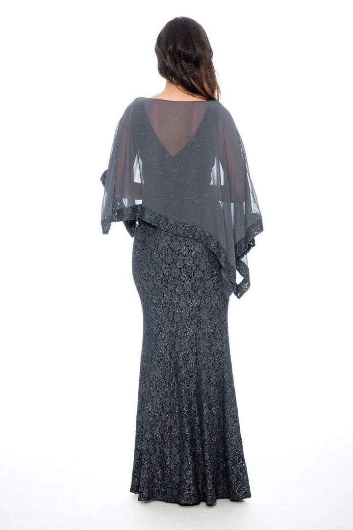 Decode 1.8 - 184212 Sheer Cape Embroidered Evening Dress Formal Gowns 4 Decode 1.8 - 184212 Sheer Cape Embroidered Evening Dress Formal Gowns