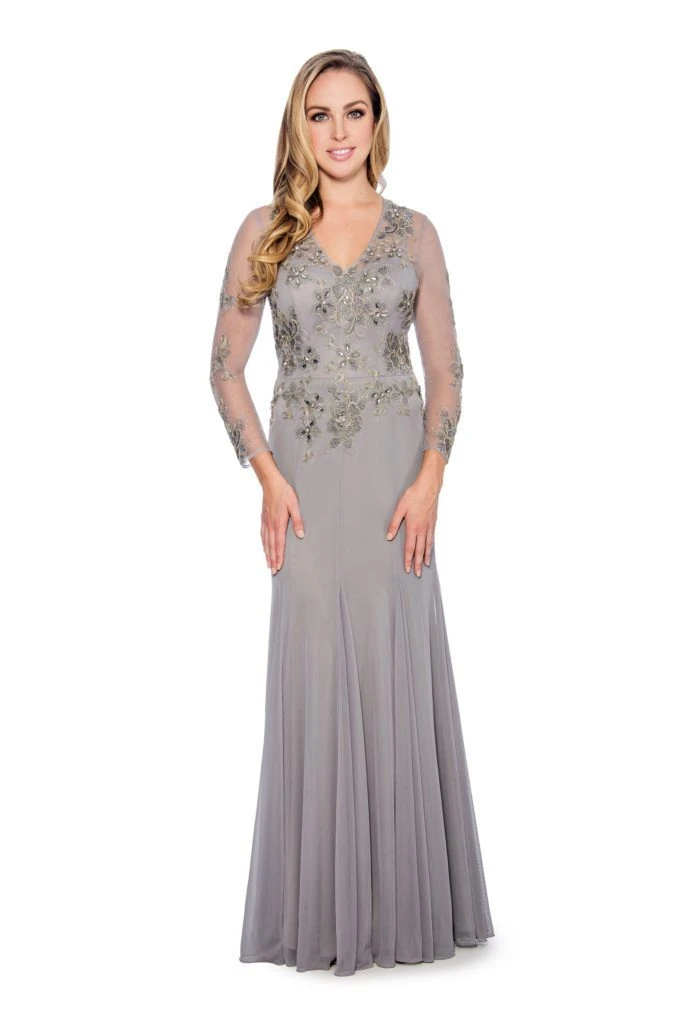 Decode 1.8 - 184244 Floral Embroidered Jersey Trumpet Dress Formal Gowns 3 Decode 1.8 - 184244 Floral Embroidered Jersey Trumpet Dress Formal Gowns
