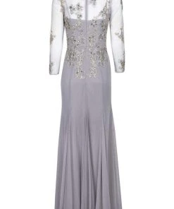 Decode 1.8 - 184244 Floral Embroidered Jersey Trumpet Dress Formal Gowns 7 Decode 1.8 - 184244 Floral Embroidered Jersey Trumpet Dress Formal Gowns