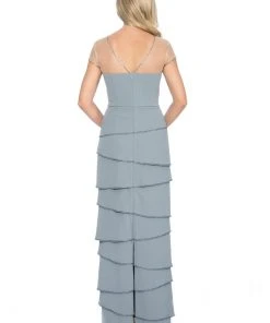 Formal Gowns Decode 1.8 - 184479 Embellished Tiered Sheath Dress