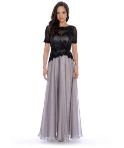 Decode 1.8 - Applique Peplum Gown 183149
