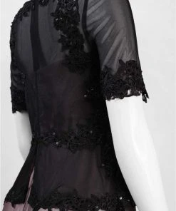 Decode 1.8 - Applique Peplum Gown 183149