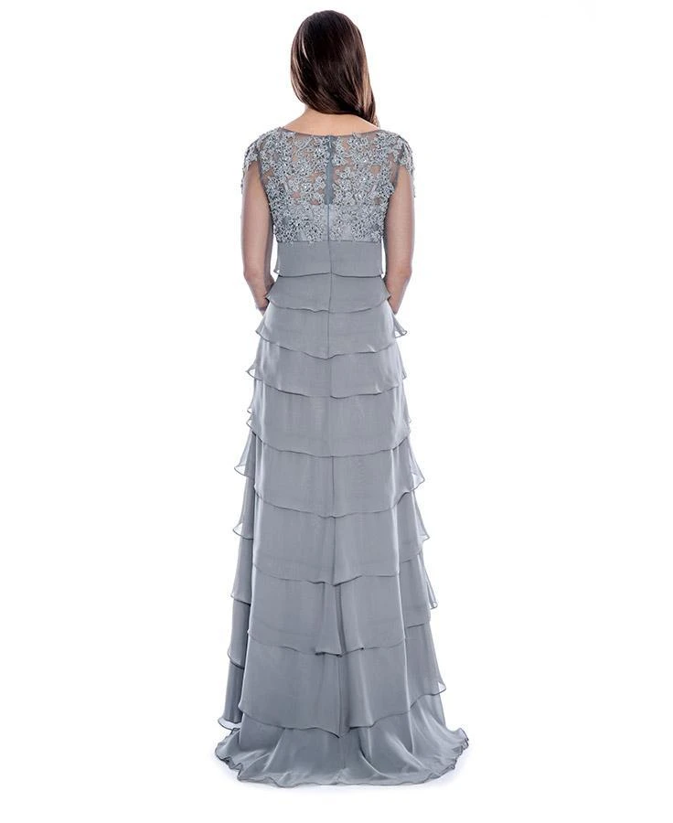Formal Gowns Decode 1.8 - Applique Tiered Chiffon Dress 183184 4 Formal Gowns Decode 1.8 - Applique Tiered Chiffon Dress 183184