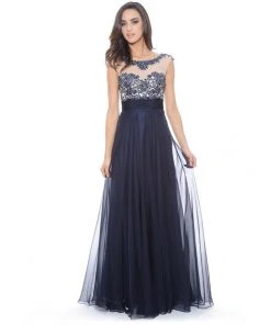 Formal Gowns Decode 1.8 - Bejeweled Illusion Neckline Dress 182781 10 Formal Gowns Decode 1.8 - Bejeweled Illusion Neckline Dress 182781