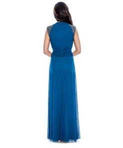 Decode 1.8 - Cap Sleeves V Neck Long Dress 183233 Formal Gowns