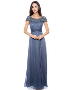 Decode 1.8 - Embellished Ruched Gown 182752SM