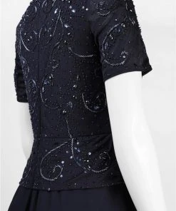Decode 1.8 - Embellished Short Sleeve Gown 182820