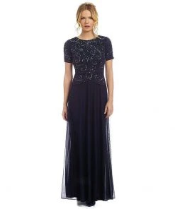 Decode 1.8 - Embellished Short Sleeve Gown 182820
