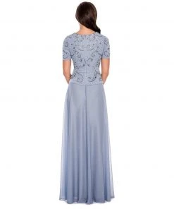 Decode 1.8 - Embellished Short Sleeve Gown 182820