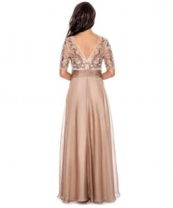 Decode 1.8 - Embroidered Short Sleeve V-Neck Dress 182598