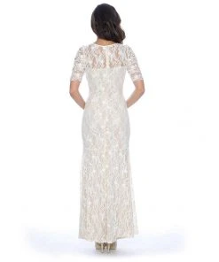 Decode 1.8 - Half Sleeve Floral Lace Sheath Dress 182949 5 Decode 1.8 - Half Sleeve Floral Lace Sheath Dress 182949