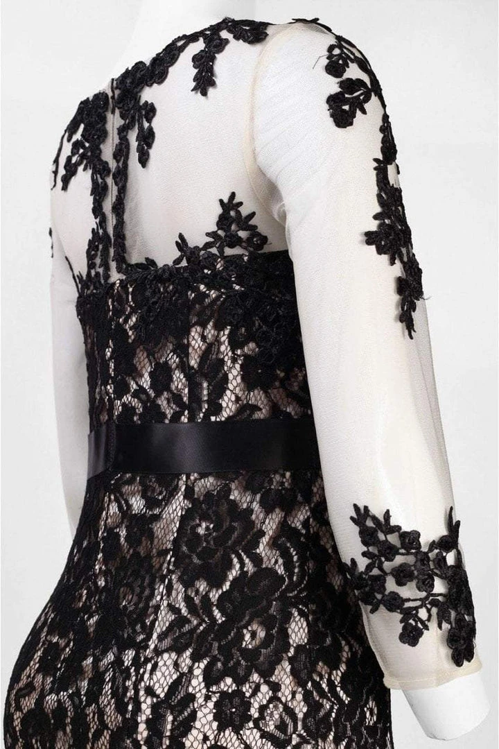 Formal Gowns Decode 1.8 - Illusion Lace Flared Gown 183174 5 Formal Gowns Decode 1.8 - Illusion Lace Flared Gown 183174