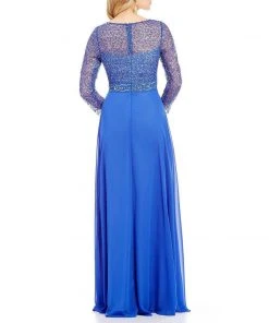 Decode 1.8 - Jewel Neckline Chiffon Long Dress 182734 Formal Gowns