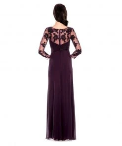 Mother Of The Bride Decode 1.8 - Jewel Neckline Embellished Long Dress 183220 5 Mother Of The Bride Decode 1.8 - Jewel Neckline Embellished Long Dress 183220