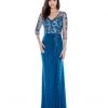 Decode 1.8 - Lace Applique Draped Gown 183186
