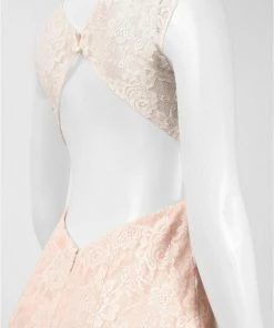 Decode 1.8 - Lace Embellished Illusion Bateau Neck Dress 183368