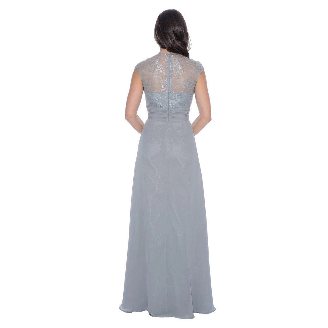 Formal Gowns Decode 1.8 - Lace Scoop Top Chiffon Gown 182924 4 Formal Gowns Decode 1.8 - Lace Scoop Top Chiffon Gown 182924