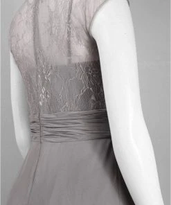 Formal Gowns Decode 1.8 - Lace Scoop Top Chiffon Gown 182924 9 Formal Gowns Decode 1.8 - Lace Scoop Top Chiffon Gown 182924